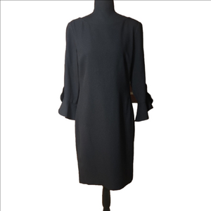 Karl Lagerfeld Black Long Sleeve Dress,  Size 8